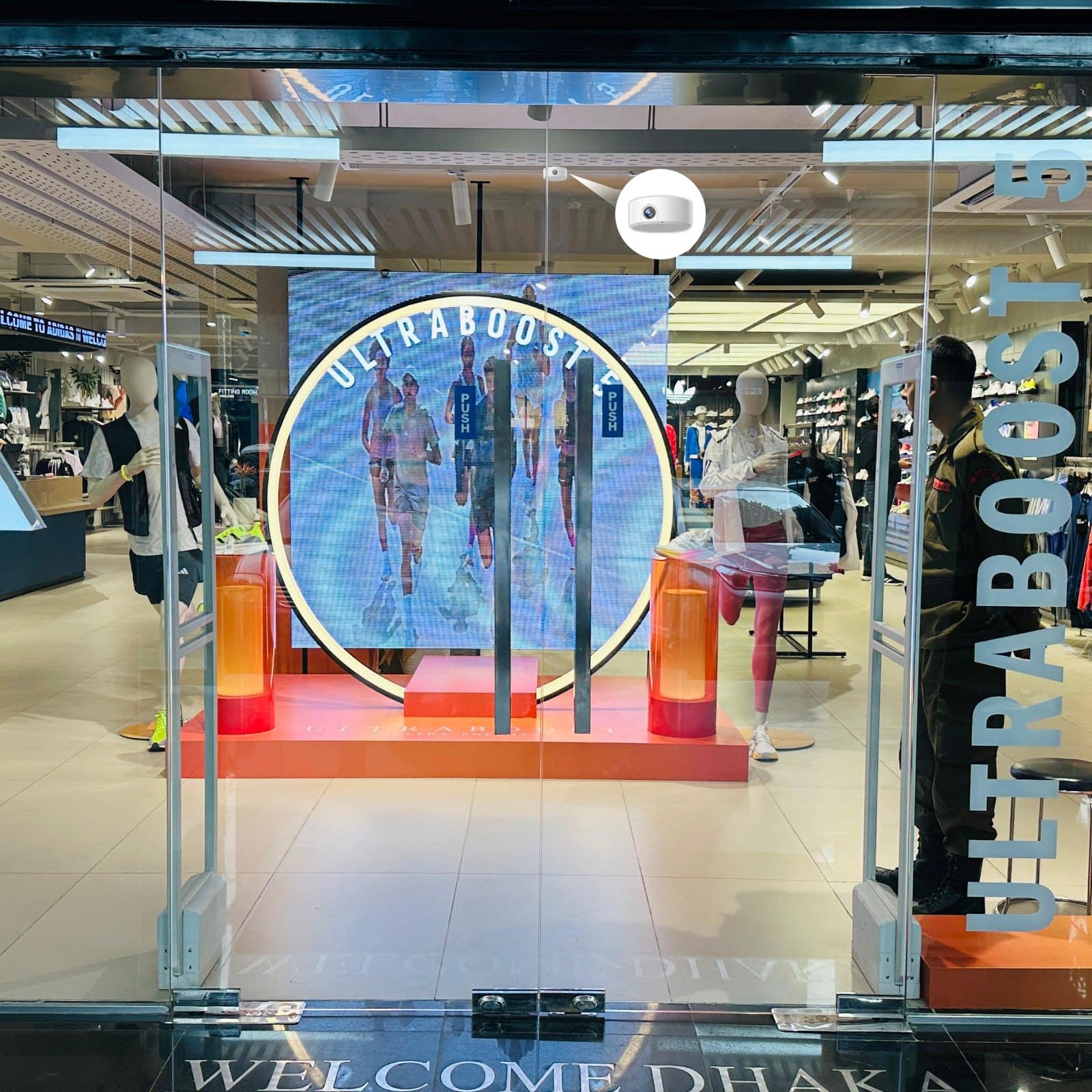 EAS system at the Adidas store in Gulshan, Dhaka